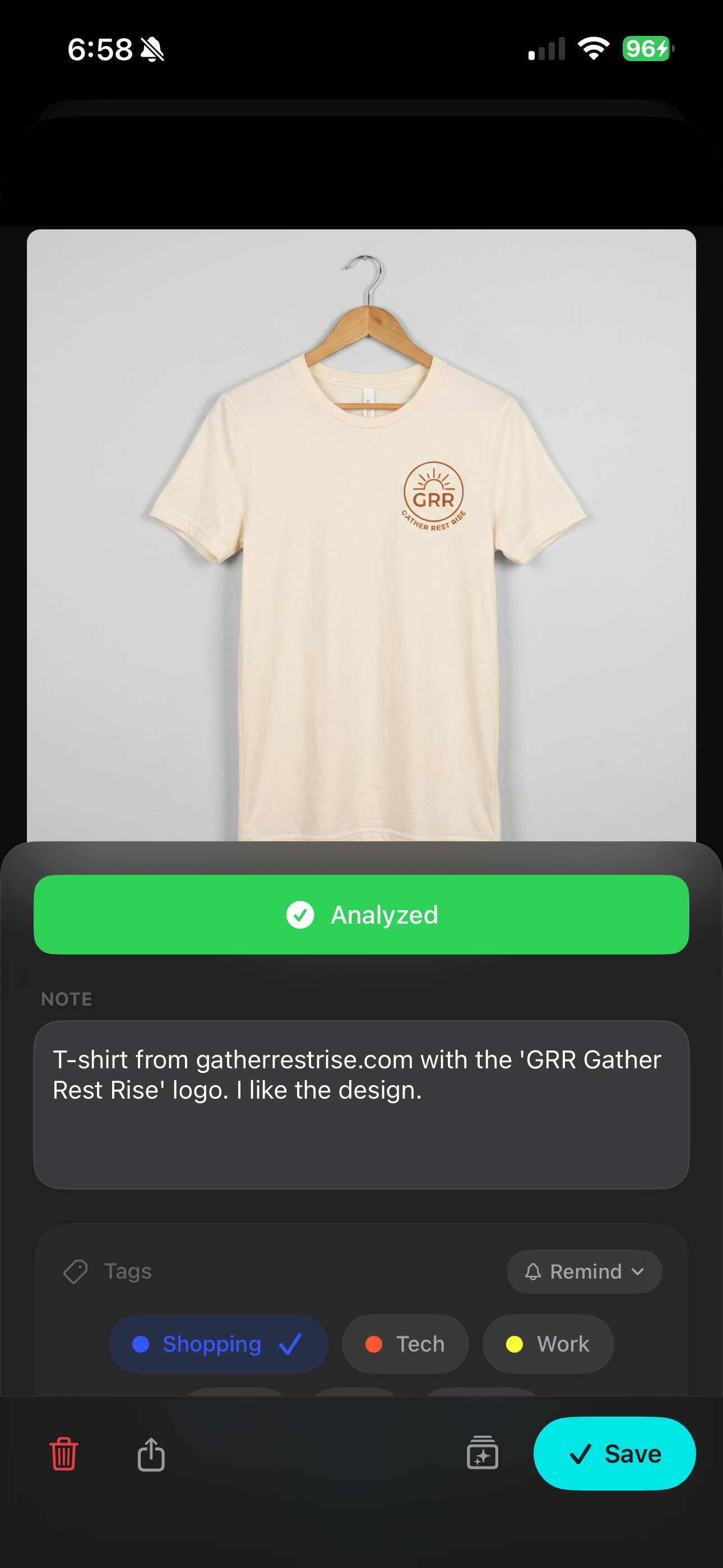 Smart Review results grid with AI-generated analysis