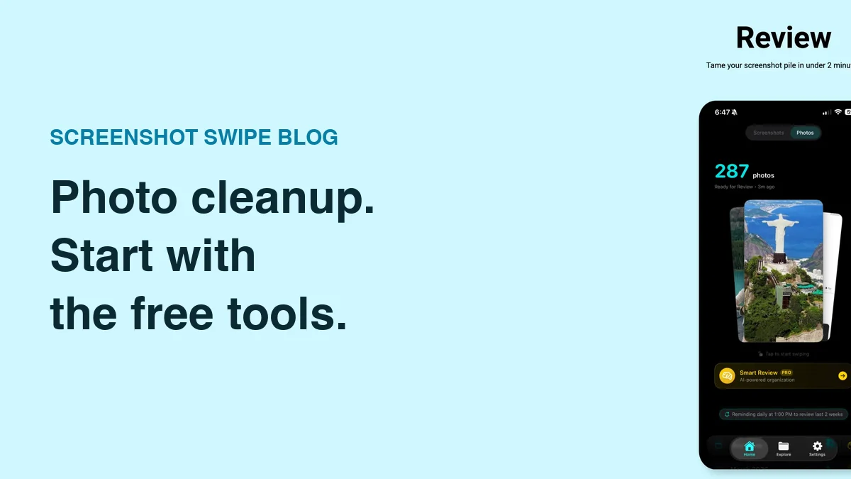 Best Free Photo Cleaner Apps for iPhone: What Is Actually Free? — illustrated with the app’s review screen