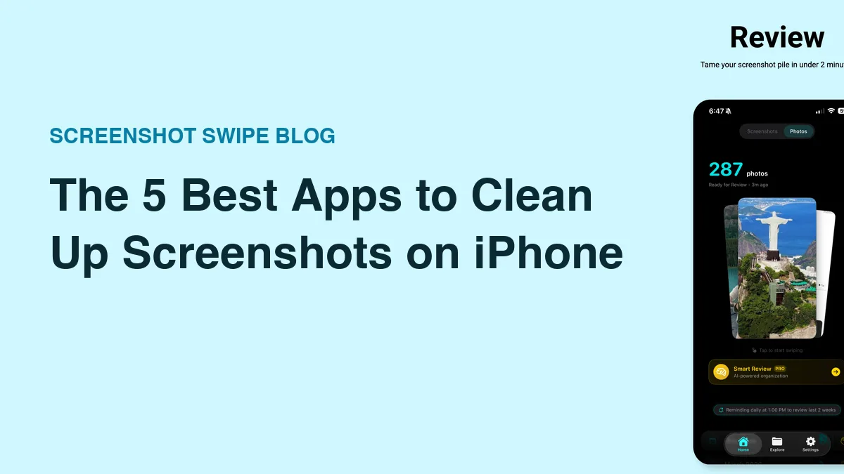 Cover image for the best screenshot cleanup apps roundup