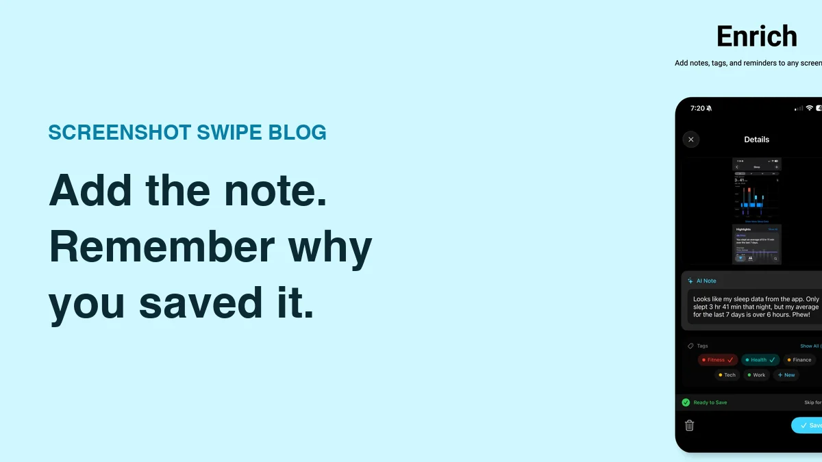 How to Add Notes to Photos on iPhone, Including Screenshots — illustrated with the app’s notes and tags screen